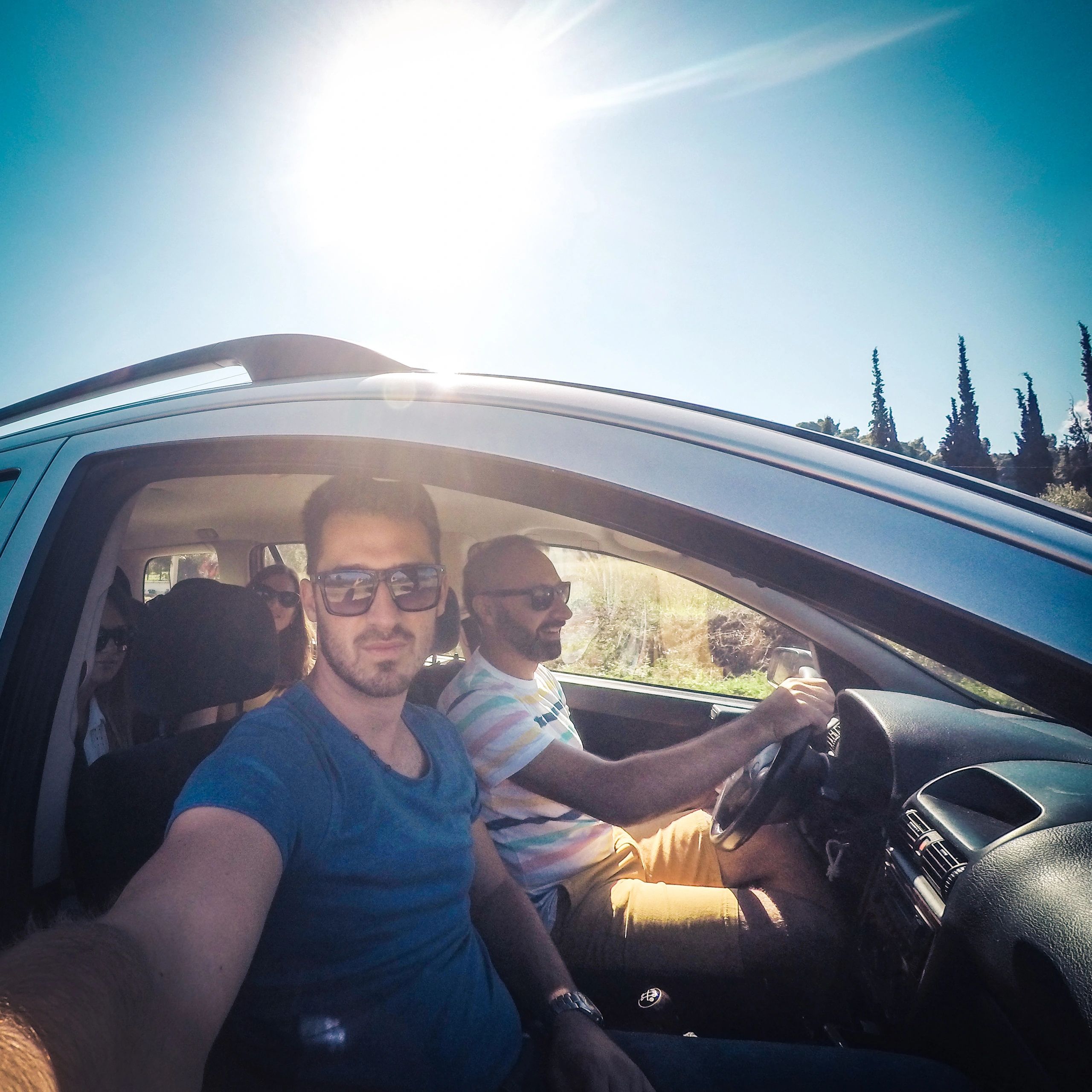 Group of happy travelers representing customer satisfaction